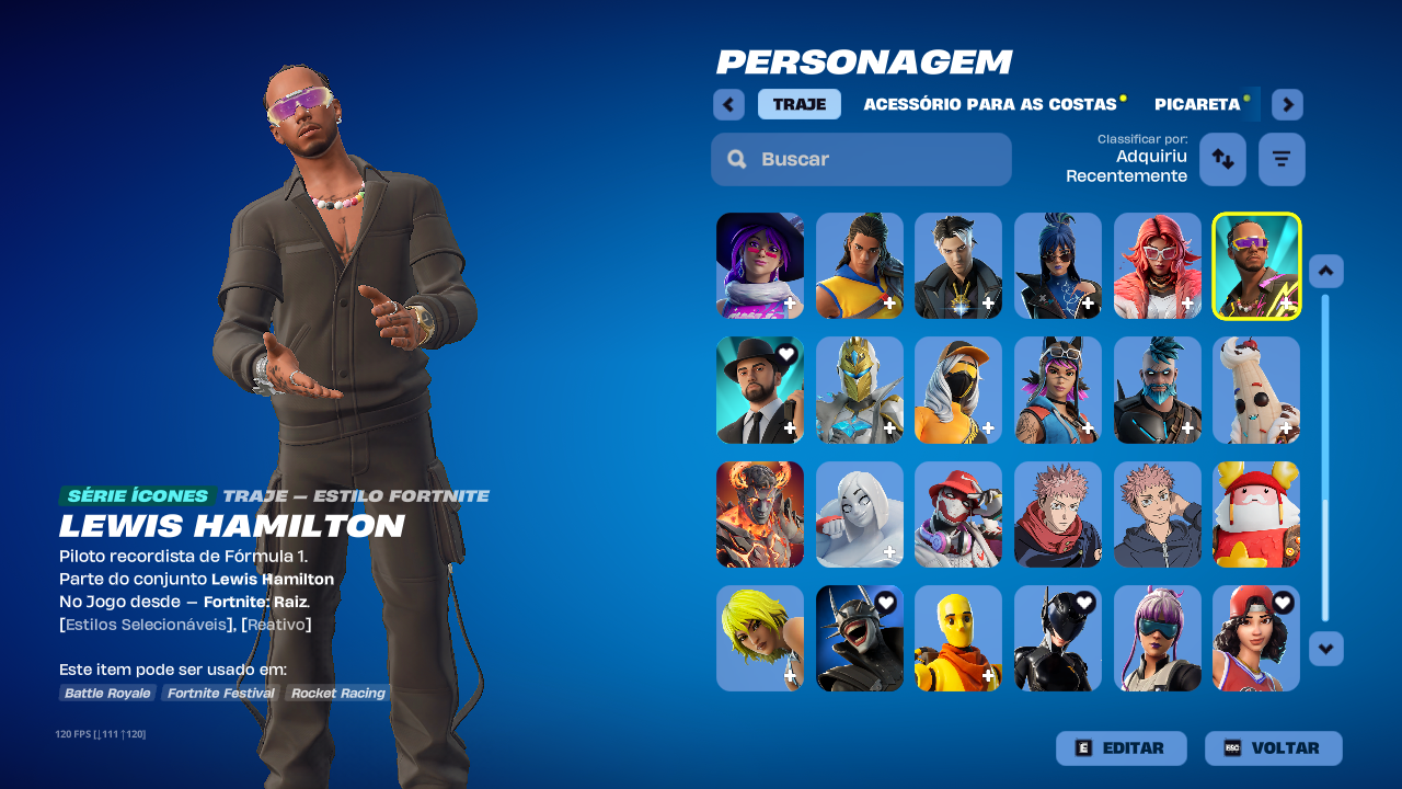 Conta com 39 skins - Full Acesso